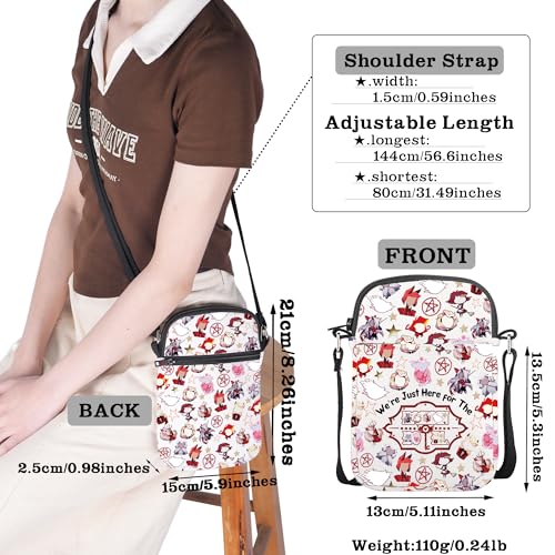 CMNIM Animated TV Show Merch Gifts We Re Just Here For The Crossbody Bags Cartoon Movie Fans Gifts4