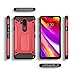 Asuwish Phone Case for LG G7 ThinQ with Tempered Glass Screen Protector Cover and Slim Cell Accessories Protective LGG7 One G 7 Plus LG7 Fit LG7ThinQ 7G Thin Q G7+ G7thinq LGG7thinq Women Men Red