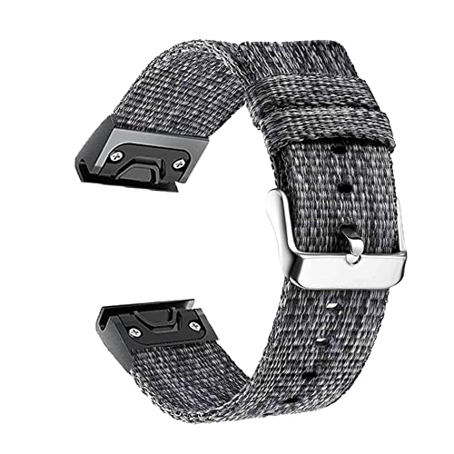 Bracelet nylon à libération rapide 26mm pour Garmin Fenix 5X et 6X montre sport
