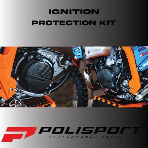 Polisport Husqvarna TE250,TE300 - Zündungsdeckel Protektor Schwarz - Modelles 2017-20, Keine Größenangabe