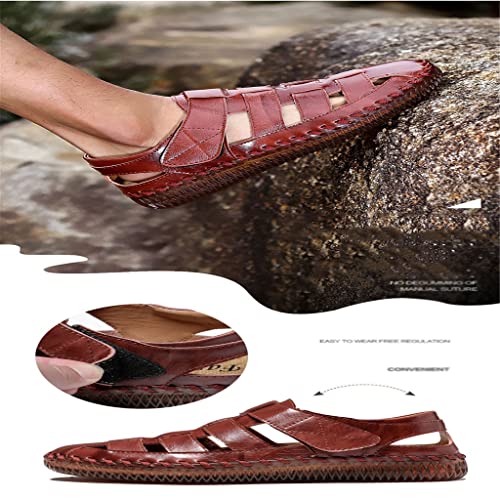 Men's Sandals Outdoor Men Breathable Men Sandals Men Sandals Slippers Sneakers(Black,13)2