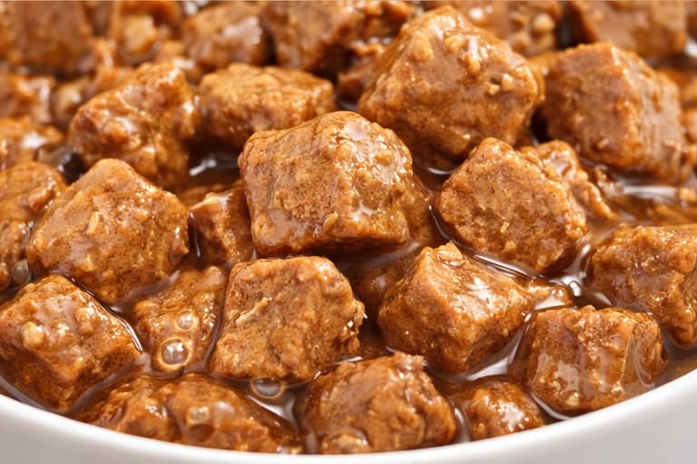 Image of Adult Wet Dog Food Can Liver Chunk in Gravy Flavor 400g