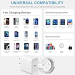 iPhone 16 15 Charger Fast Charging Type C Chargers USB C Charger Block iPhone 16 Chargers with 2 Pack 6FT Cable for iPhone 16/16 Plus/16 Pro/16 Pro Max/iPhone 15/15 Pro Max/iPad Pro/AirPods - Image 4