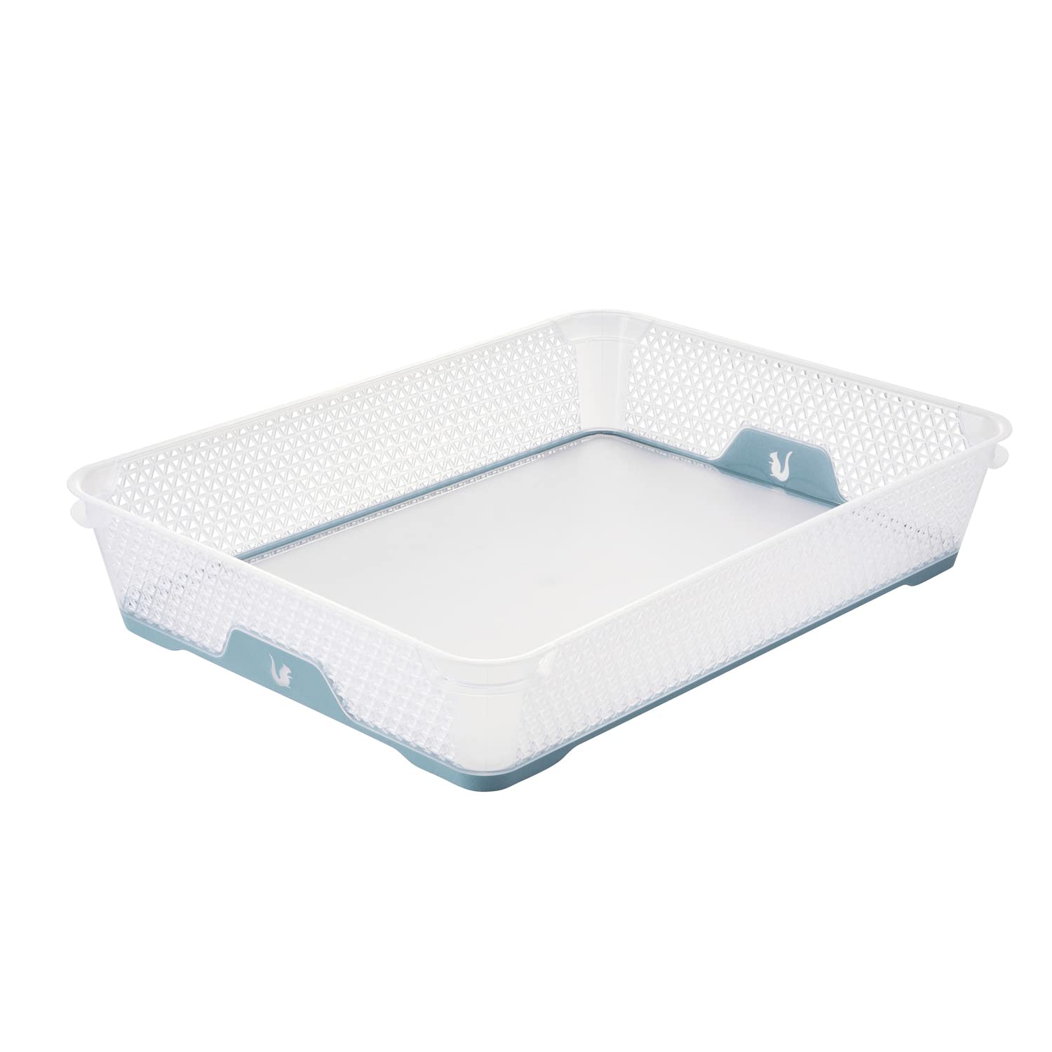 keeeper Stackable Storage Basket, Anti-Slip, DIN A4, 36 x 26.5 x 7 cm, Jonas, Nordic Blue