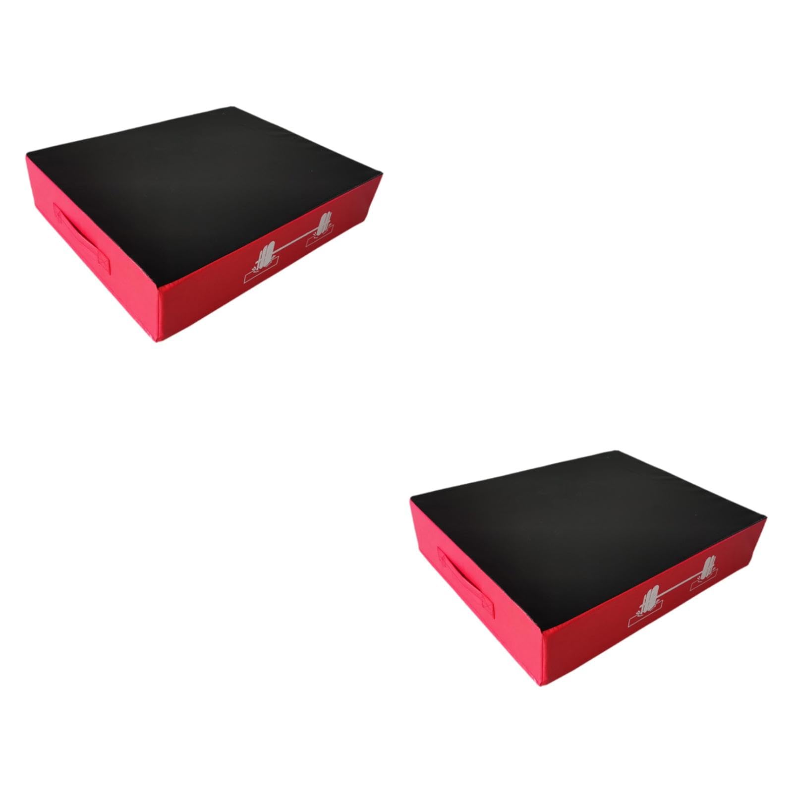 Hellery 1 Pair Weightlifting Drop Pads for Deadlift Sound Control and Floor Protection, Style B