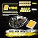 HENLIX Motorcycle Turn Signal LED Lights 21 SMD LEDs Arrow Amber Bilnker & White DRL Brake LED Indicator Waterproof for Motorbike.2-Pack.(White/Amber)