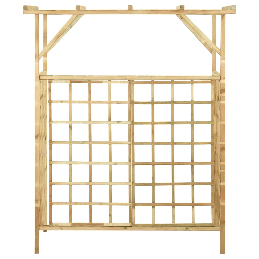 Pergola de Jardin pour poubelles Doubles Bois de pin imprégné pour Jardin, Terrasse, Extérieur, Événements, Fêtes