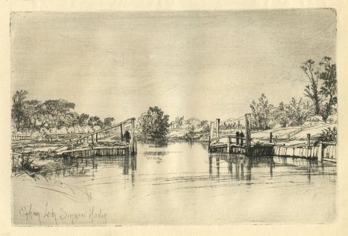 Seymour Haden original etching 