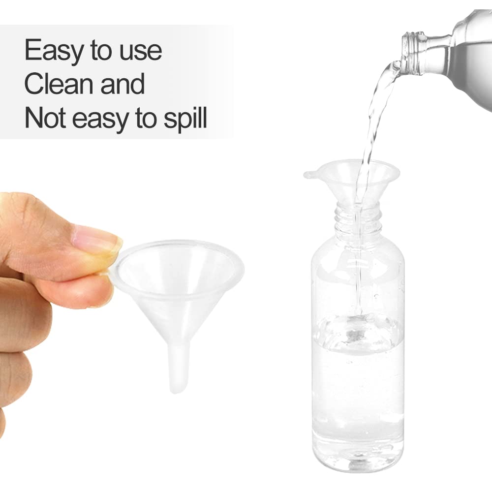 Botella Spray Plastico 100ML 4 Piezas Atomizador Transparente Niebla Botellas de Viaje Vacio