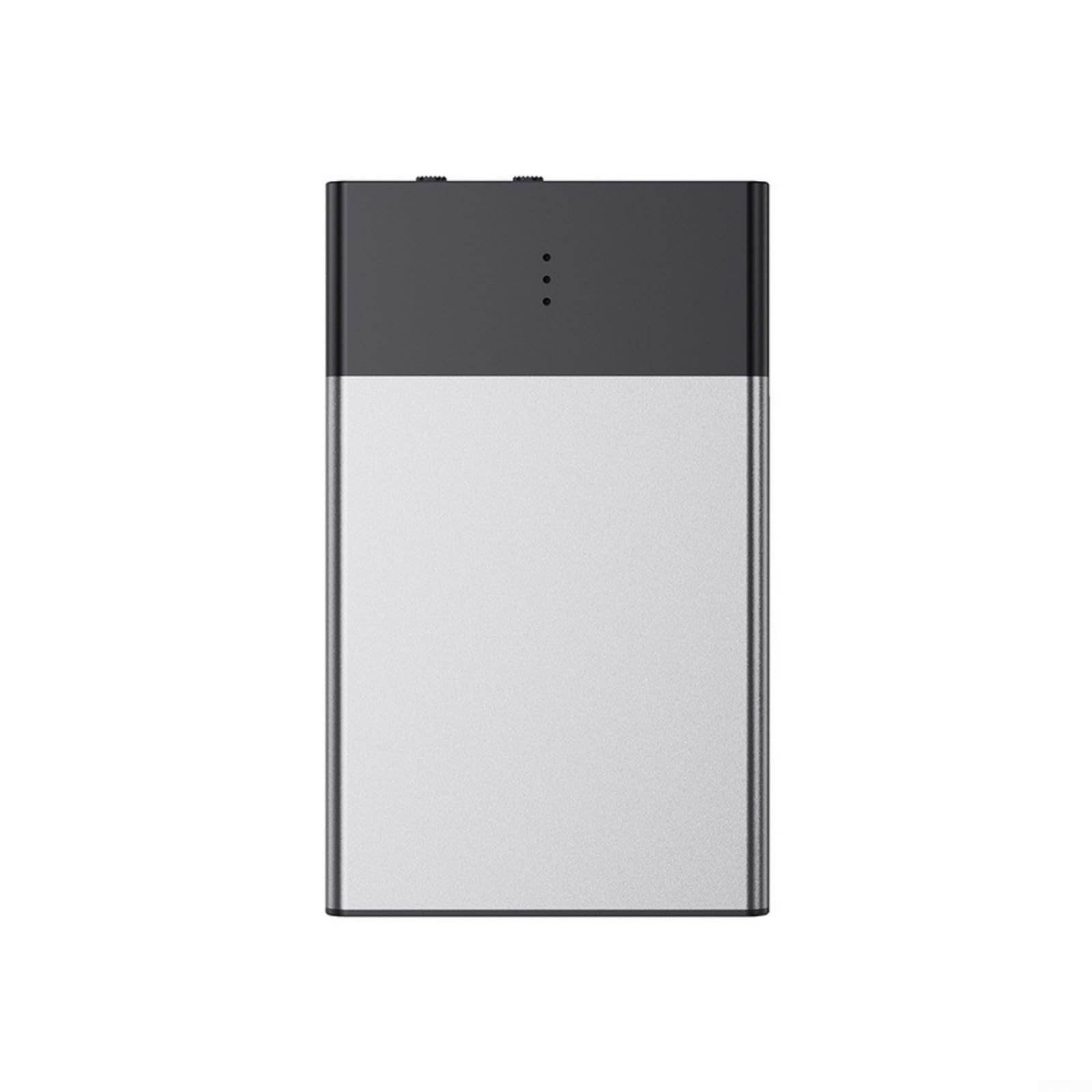Tragbares KI-Diktiergerät mit Echtzeit-Transkription in 108 Sprachen, Anrufaufzeichnung für iPhone, kompaktes Metalldesign, Silber, ideal für Studenten und Profis (32 GB)