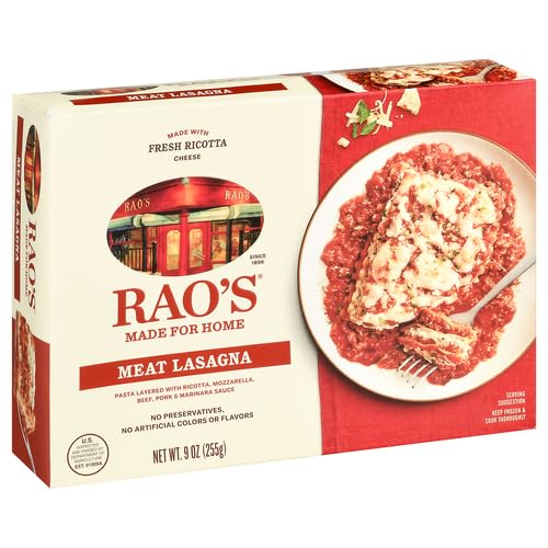 Raos Homemade Made for Home Meat Lasagna Frozen Meal 9oz All Natural Premium Quality Frozen Pasta No Preservatives — view 3