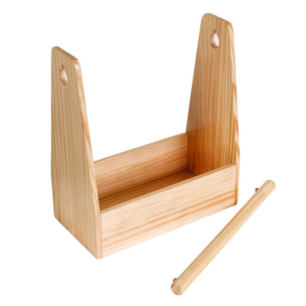 Scatola per Condimenti In Legno, Portaspezie, Organizer per Porta Condimenti da Esterno con Manico Ripiano per Scatola per Condimenti per Barbecue