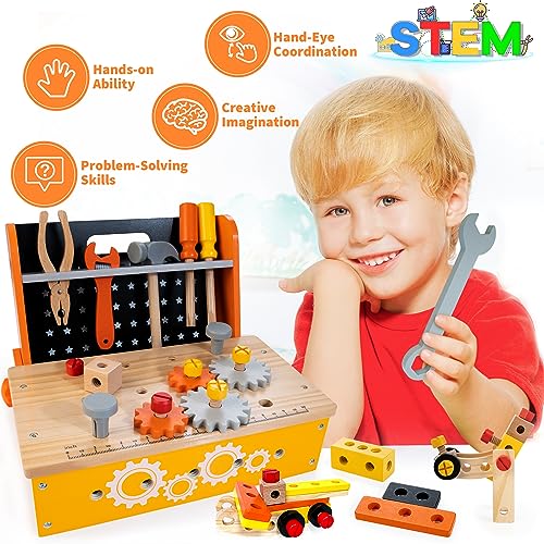 Kidwill TS03 Wooden Tool Bench For Kids thumb #4