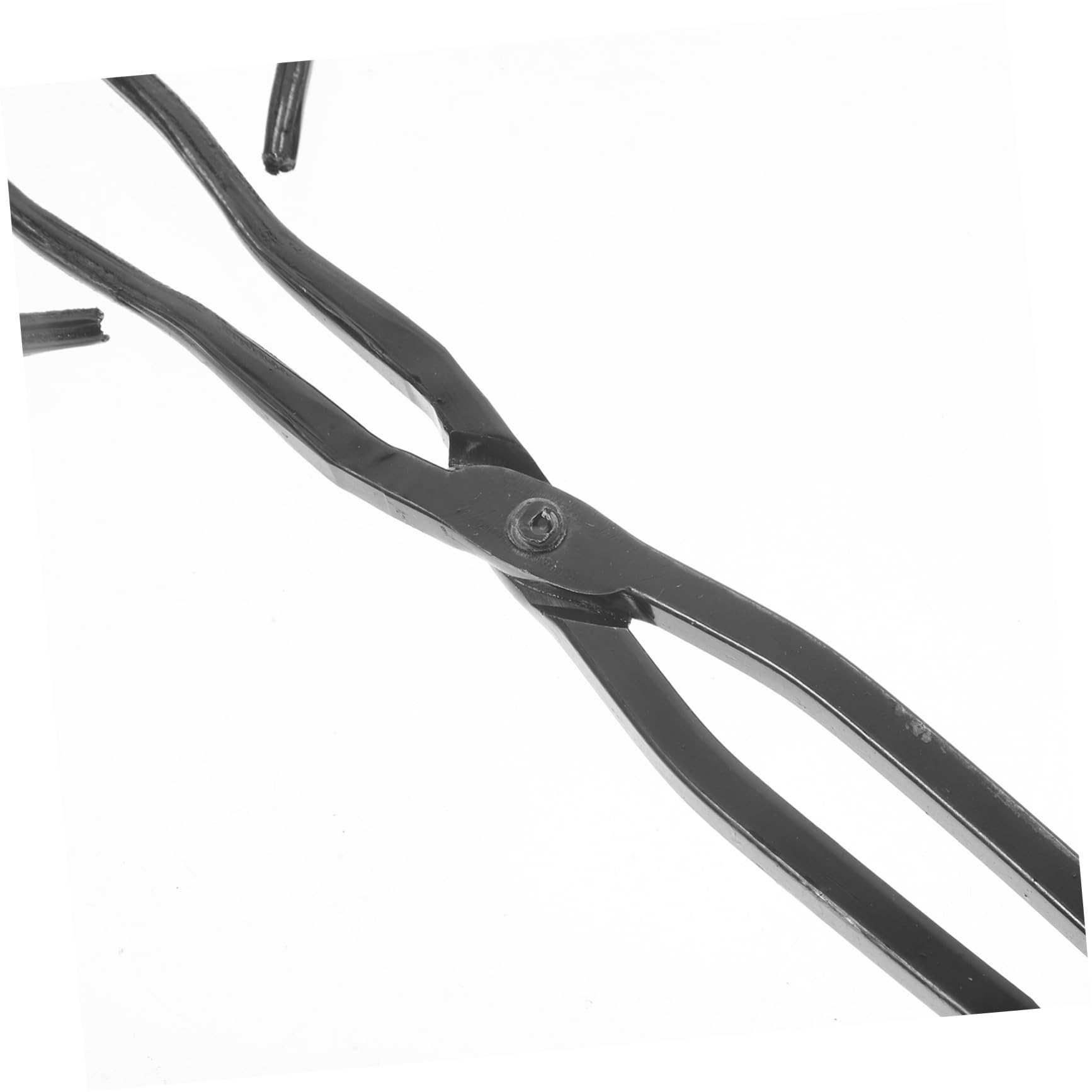 Toddmomy 2 Piezas Pinzas Largas de Hierro para y Herramienta Portátil para Barbacoa y Limpieza al Aire Accesorio Resistente para y Fogatas Domésticas