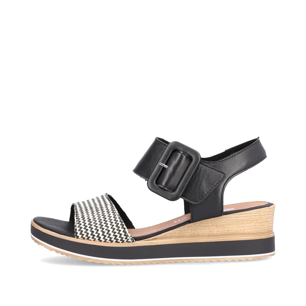 Remonte D6453 - Sandały klinowe. Kobiety