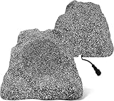 Herdio 6.5' Outdoor Rock Bluetooth Speakers IPX7 Waterproof 400 Watt Resin Material All Weather for Deck Pool Backyard Patio Garden BBQ (1 Pair)
