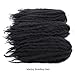 KGBFASS 3Packs Marley Braiding Hair 18Inch Afro Marley Hair For Twists Synthetic Kinky Braiding Hair Extensions (#1B)