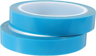 TEHAUX 2rolls Self-Adhesive Refrigerator Fixation Tape Blue No Residue for Freezers and Air Conditioners Easy to Peel and Remove and Abrasion Resistant