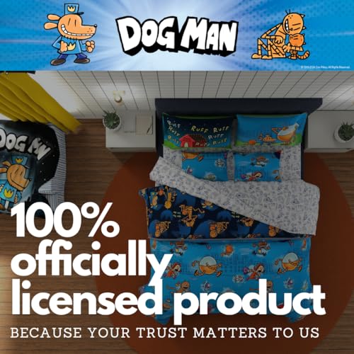 image for Franco Dog Man Supa Book Kids Bedding Super Soft & Cozy Reversible Mic