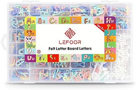 PATIKIL 3/4 Inch Letter Board Letters Only, 7 Pcs 1029 Felt Letters For Letter Boards Universal For Changeable Plastic Letter Board Message Board, Orange