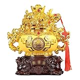 Verzierung Dekorationen Wohnzimmer Weinschrank Dekorationen Rezeption Dekorationen Display Dekorationen Füllhorn Dekorationen (Color : Gold, Size : 20 * 22 * 32cm)