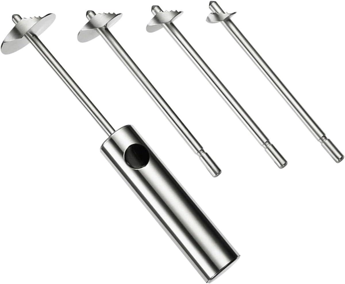 ABOOFAN Stainless Steel Vegetable Corer Tool for Chili and Fruits Easy Clean Manual Core Remover for Cucumber Peppers Apples and Practical Design for Kitchen Use