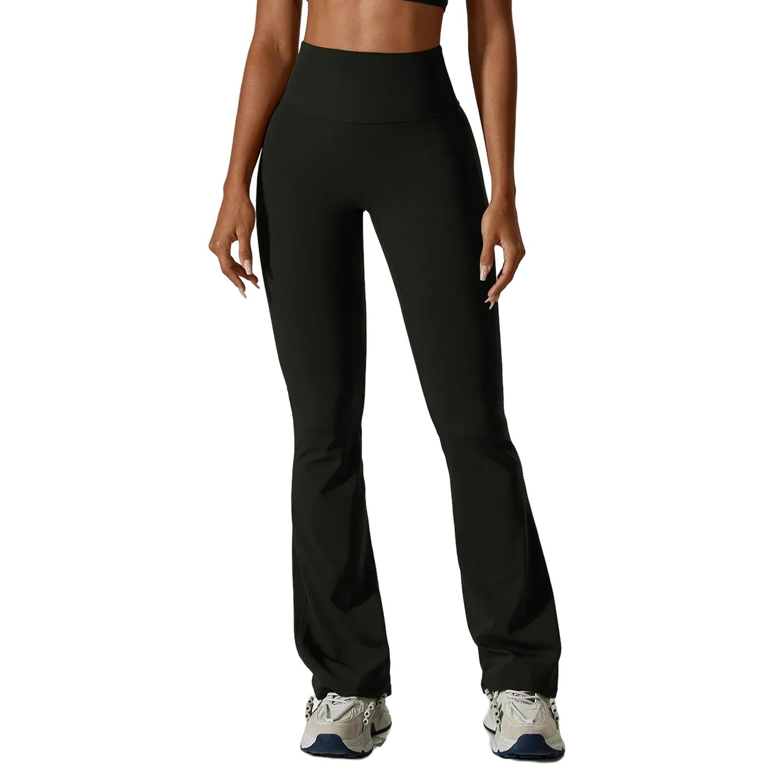 Legginsy dla kobiet UK Kobiety Joga Flare Pants Tight Hip Lifting Dance Legginsy z wysokim stanem Spodnie dresowe Siłownia Bieganie Oddychające