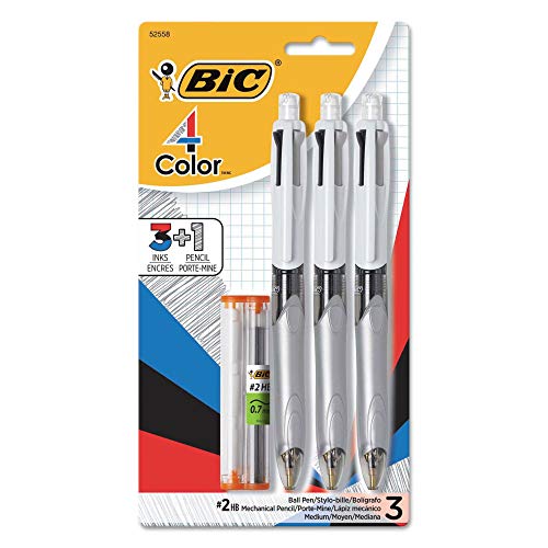 BICMMLP31AST - BIC 3 1 Retractable Ballpoint Pen/Pencil