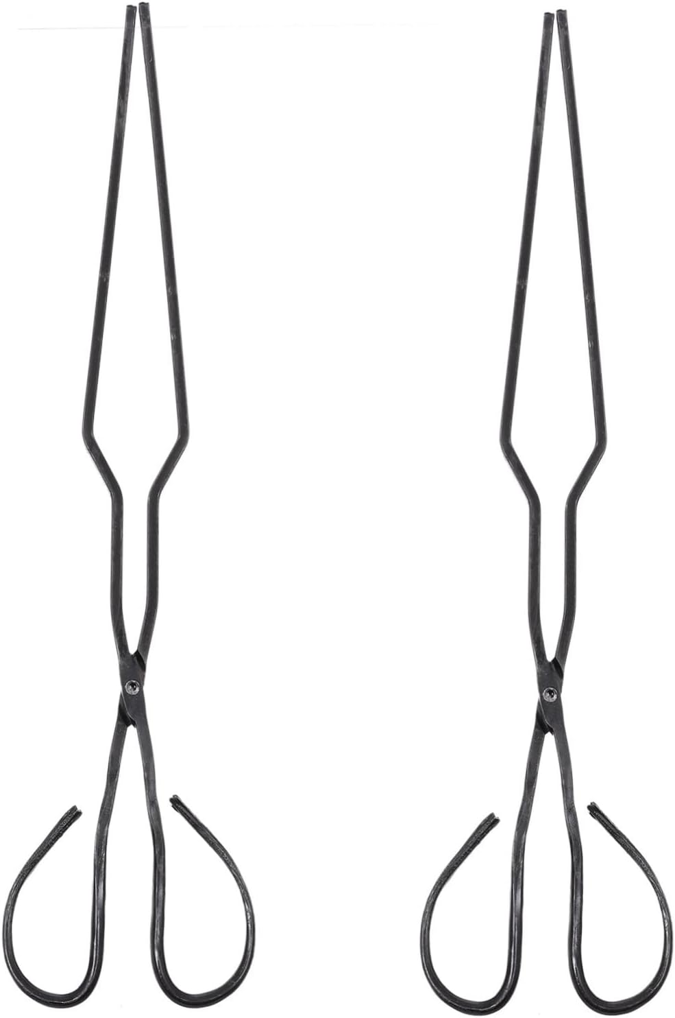 ORFOFE 2pcs Long Handle Coal Cake Tongs Bbq Clamp Cooking Tongs for Camp Cooking Barbecue Accessory
