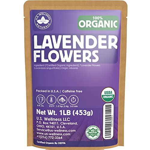 Lavender Tea 1LB (16Oz) 100% Certified Organic| Lavender Flowers ...
