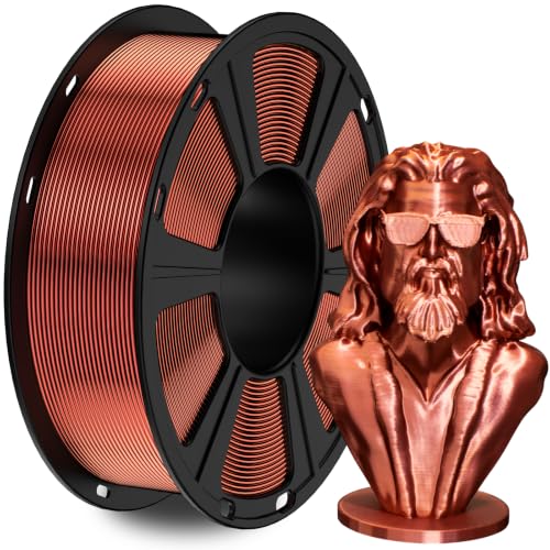PLA Filament 1.75mm Silk, Geeetech 3D Printer PLA Filament,1.75mm,1kg per Spool,Silk Copper…