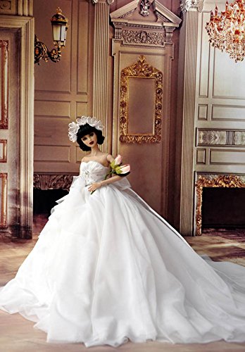 アンティークドール 花嫁衣装 ウェディングドレス 結婚式 Amazon.co.jp: ウェディングドレス 1/6、1/3、1/4ドール用 (1/6