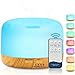 Diffusore di Oli Essenziali, 300ml, Umidificatore Ultrasonico con 7 Luci LED,...
