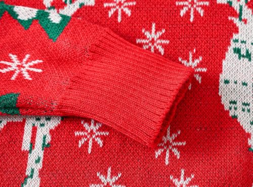 Toddler Kids Christmas Sweater For Boys Girls Knit Crewneck Pullover 7-8 T - image 7