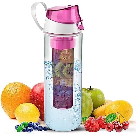Homeshopa Fruit Infuser Water Bottle 22 Oz Cover