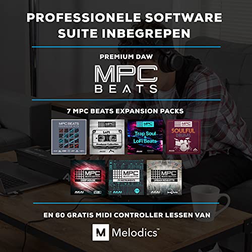 Alesis V49 MKII – USB MIDI Keyboard Controller met 49 aanslaggevoelige toetsen, 8 full-level pads, arpeggiator, pitch… - Image 7