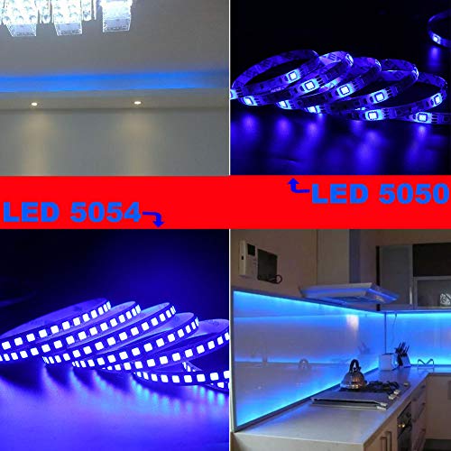 Tira LED azul SUYOOULIN 16.4ft 600 LEDs SMD 5054 miniatura 4