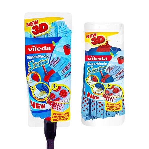 Preisvergleich Produktbild Vileda Supermocio 3 Action Mop + Nachfüllpack