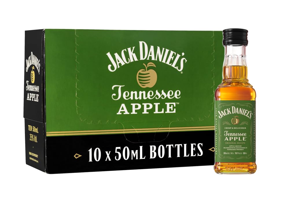 Jack Daniel's Tennessee Apple Whiskey Old Nº7, pack 10 miniaturas PET - 10 x 5cl