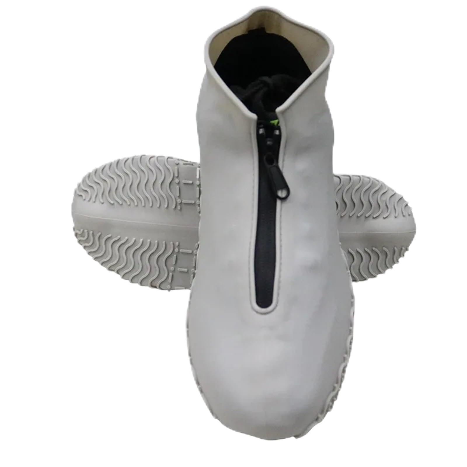 Funda de silicona impermeable for zapatos, con cremallera, unisex, for exteriores, sólida, antideslizante, resistente al desgaste, reutilizable.