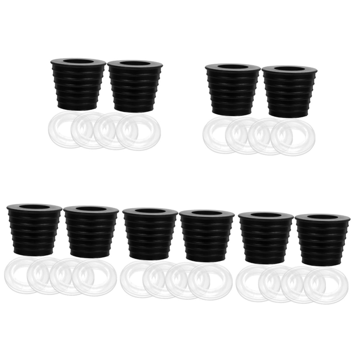 YARNOW Lot de 10 Pieds De Parasol À roulettes Pièces De Rechange pour Parasol De Terrasse Accessoires Stabilisant Et Résistant Vent