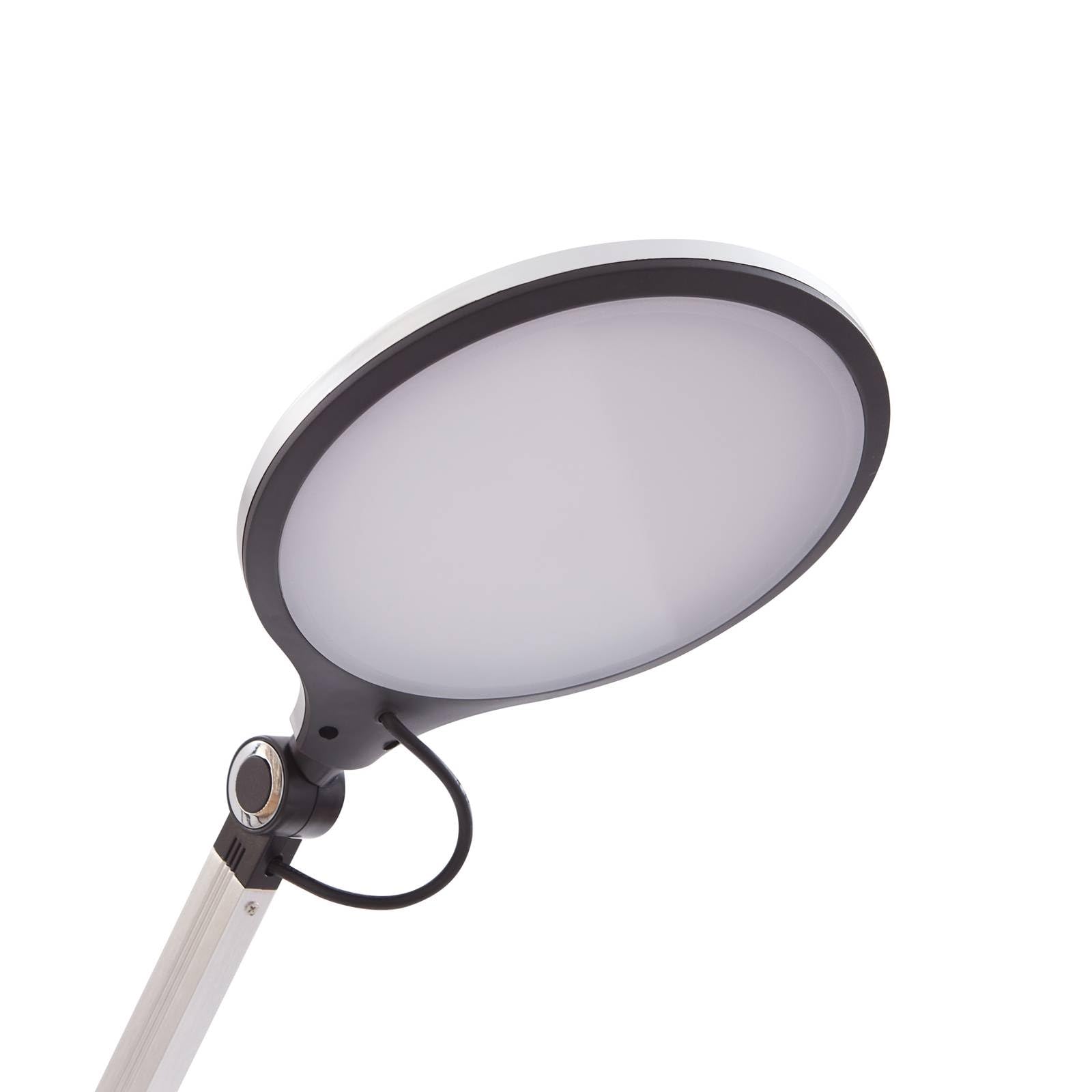 Lindby Lampada da tavolo LED dimmerabile (Moderno) colore Grigio, ad es. Studio & Ufficio lampadina inclusa lampada scrivania a