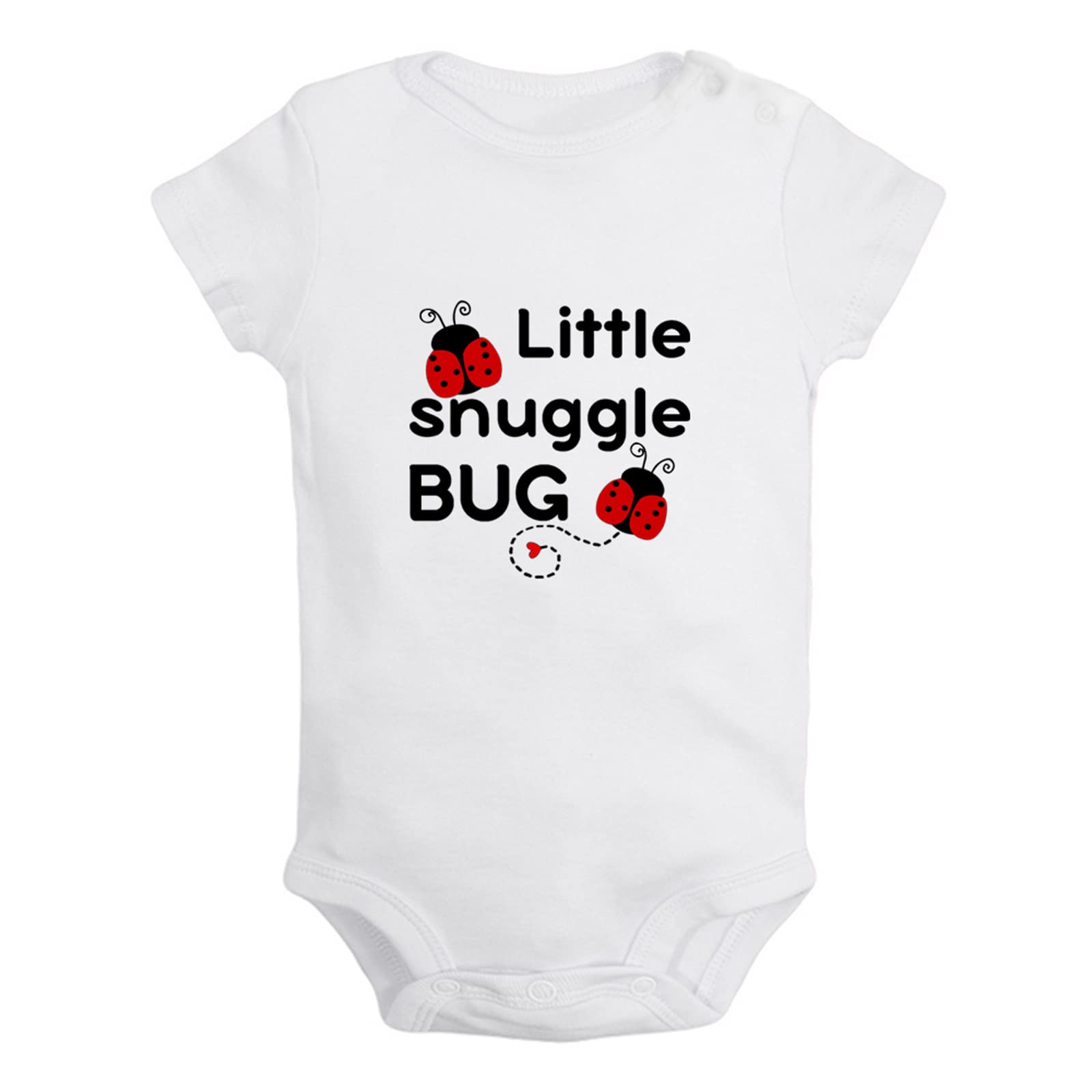 Little Snuggle Bug Funny Bodysuits, Newborn Baby Rompers, Infant Jumpsuits, 0-24 Months Babies Outfits, Kids Clothes