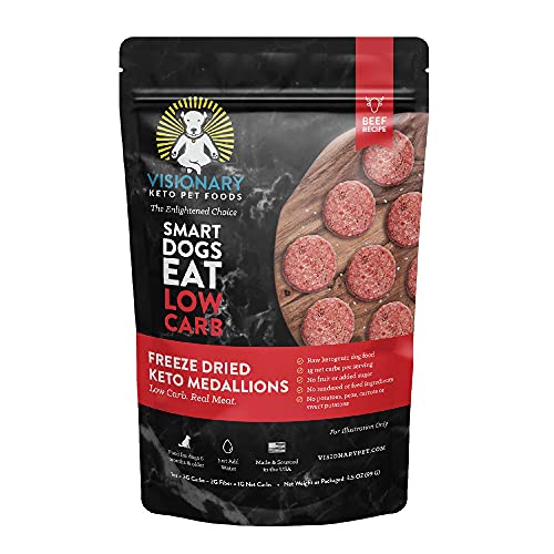 Visionary Pet Meals Beef Freeze Dried Canine Meals | Excessive Protein, Low Carb and Grain Free, Made with Human Grade Substances for Optimum Vitamin and Digestion Pure Beef Formulation, 3.5oz Trial Measurement Visionary Pet Meals Beef Freeze Dried Canine Meals | Excessive Protein, Low Carb and Grain Free, Made with Human Grade Substances for Optimum Vitamin and Digestion Pure Beef Formulation, 3.5oz Trial Measurement