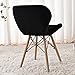 Bifaunvogel 2 Pack Counter Height Bar Chairs Cover Velvet Swivel Bar Stools Slipcovers Stretchable Swivel Barstools Chair Covers with Back for Bar Home Kitchen Cafe Black