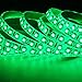 600 LEDs Light Strip Waterproof, SUPERNIGHT 16.4FT Green LED Rope Lighting Flexible Tape Decorate for Bedroom Boat Car TV backlighting Holidays Party (Green)