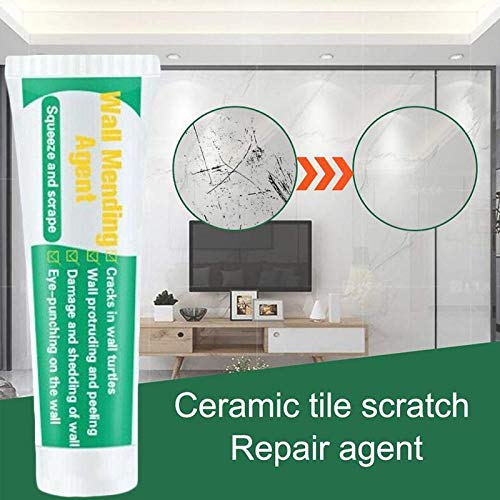 Wall Surface Repair Paste with Scraper - Valid Mouldproof Wall Mending Agent Latex Paint - Wall Repair Cream - Crack Nail Repair Patch Restore Ointment - Universal Caulk Sealing Broken Hole Filler