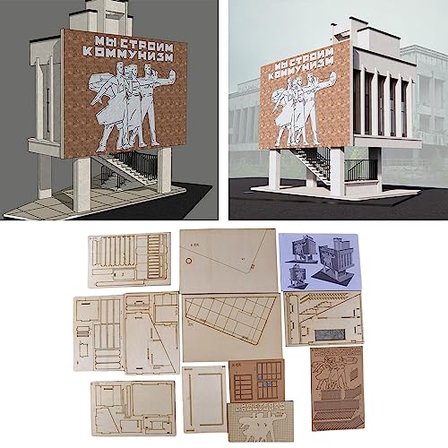 Maison miniature en bois DIY : jouet d'architecture pour l'imagination spatiale