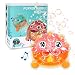 KKPLZZ Macchina per Bolle per Bambini, Soffiatore Automatico per Bolle di Pesce Palla Giocattoli con Musica, Macchina per Bolle Elettrica Giocattoli per Il Bagnetto Perfetto per Vasca da Bagno