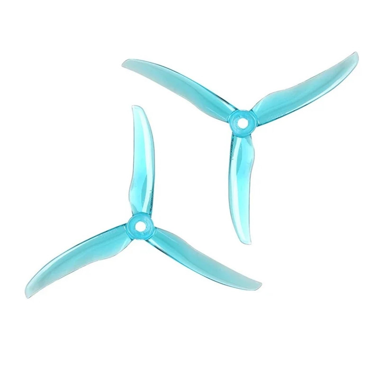 5,1 x 4,3 x 3 5 pulgadas FPV Tri-Blade Racing Hélices CW CCW 2 pares (2 pares azules)
